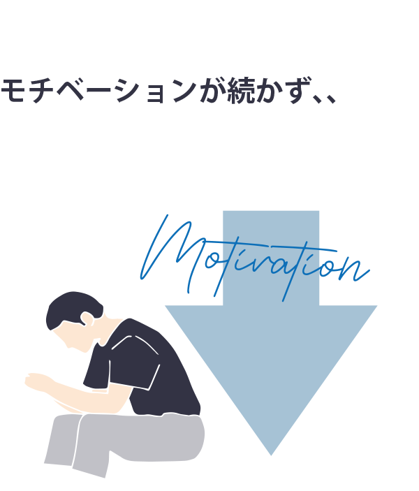 モチベーションが続かず