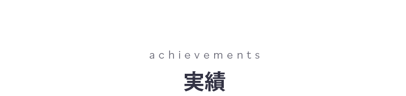 実績